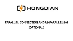 7.Parallel connection and Unparalleling(optional)